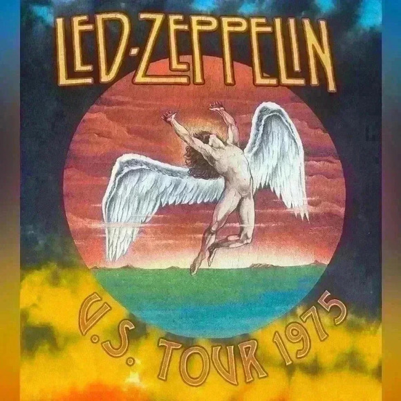 Tie-dyed Led Zeppelin T-shirt - Picture 2 of 4